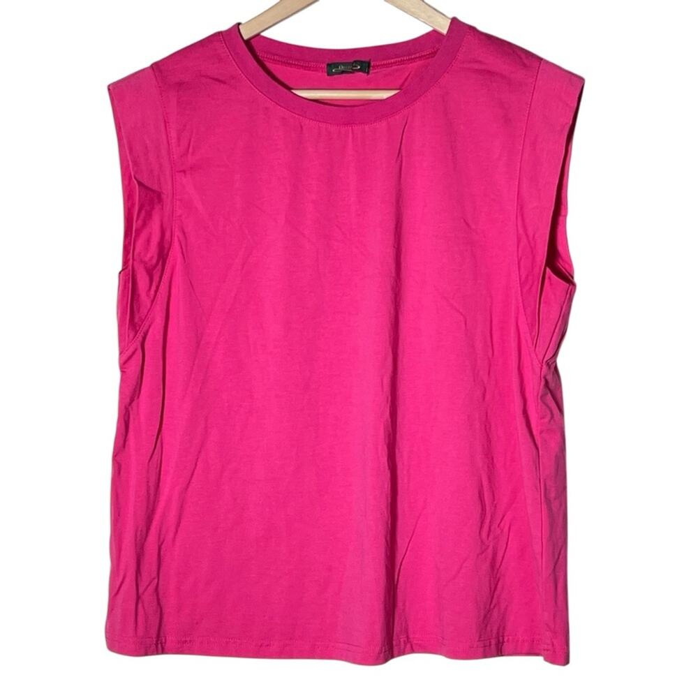 Ofeefan pink sleeveless tank top shirt size large L B196